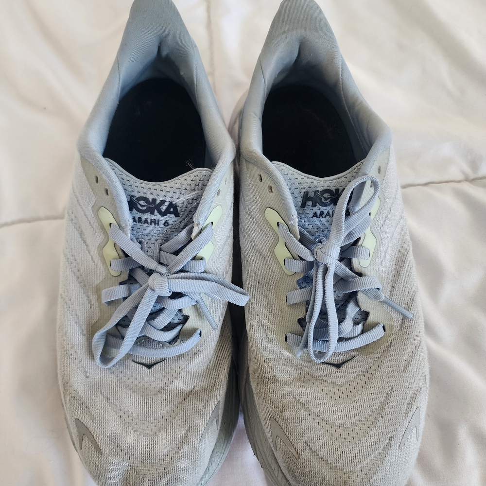 Hoka Women's Light Gray/Blue Sneakers